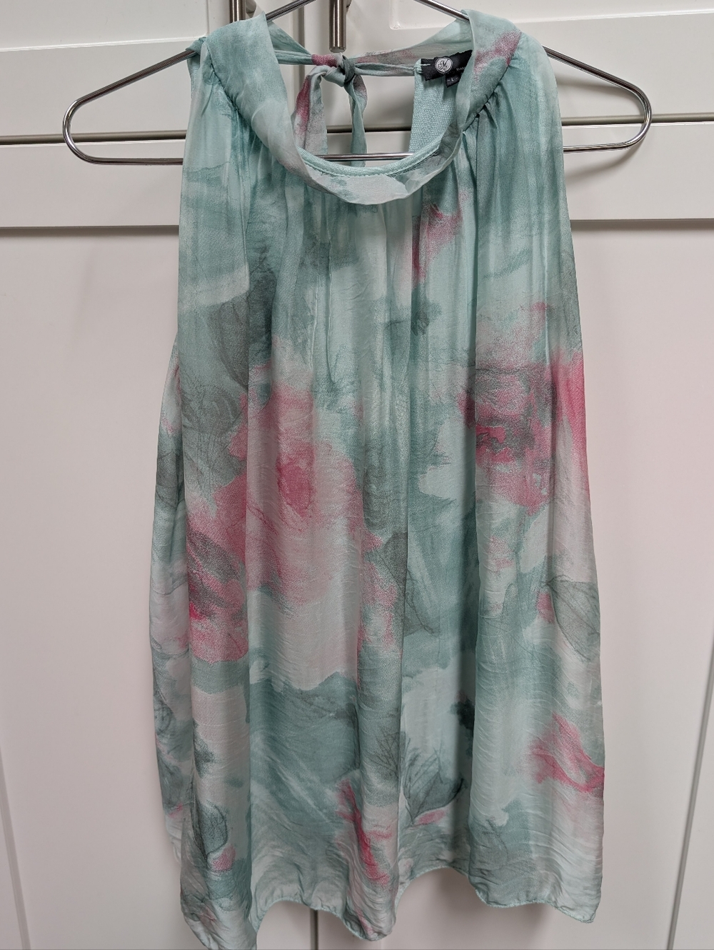 M Made In Italy Floral Silk Top